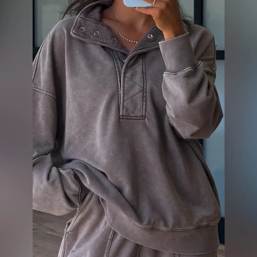 Women’s Movement Mock Neck Pullover — Mocha - Picture 1 of 5